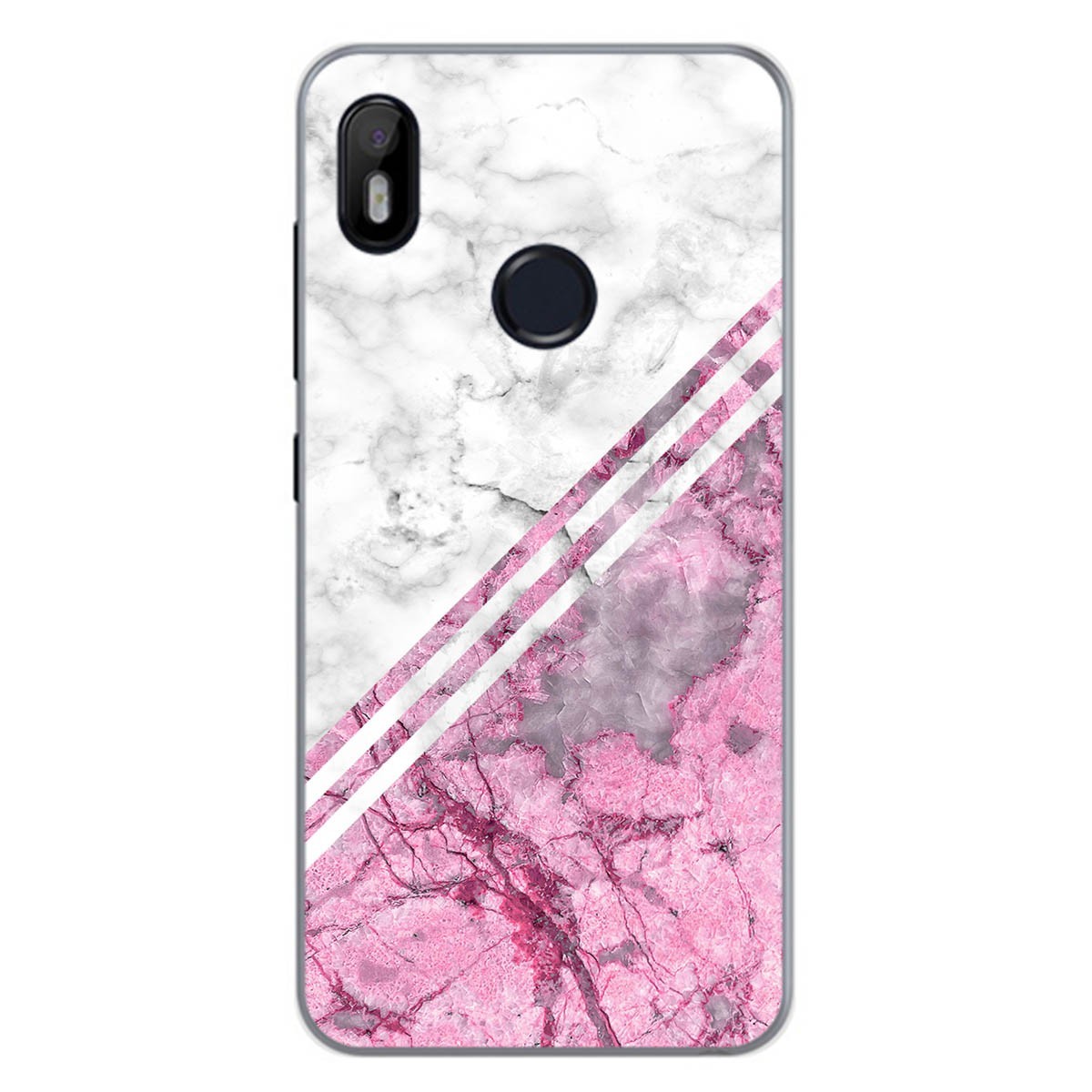 Funda Gel Tpu para Bq Aquaris C diseño Mármol 03 Dibujos