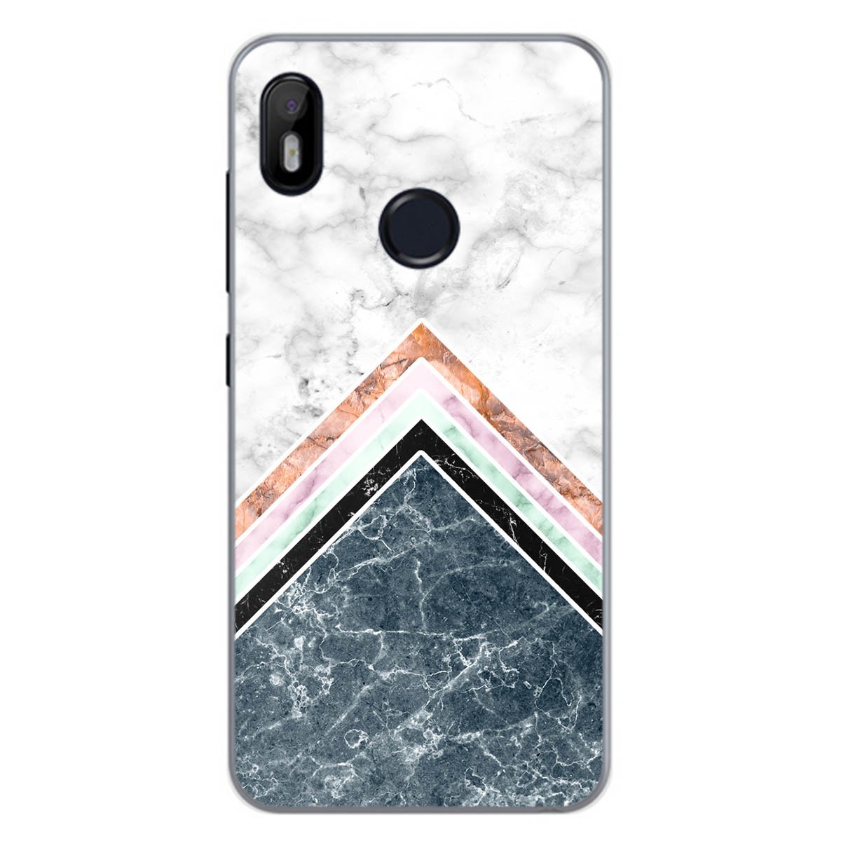 Funda Gel Tpu para Bq Aquaris C diseño Mármol 05 Dibujos