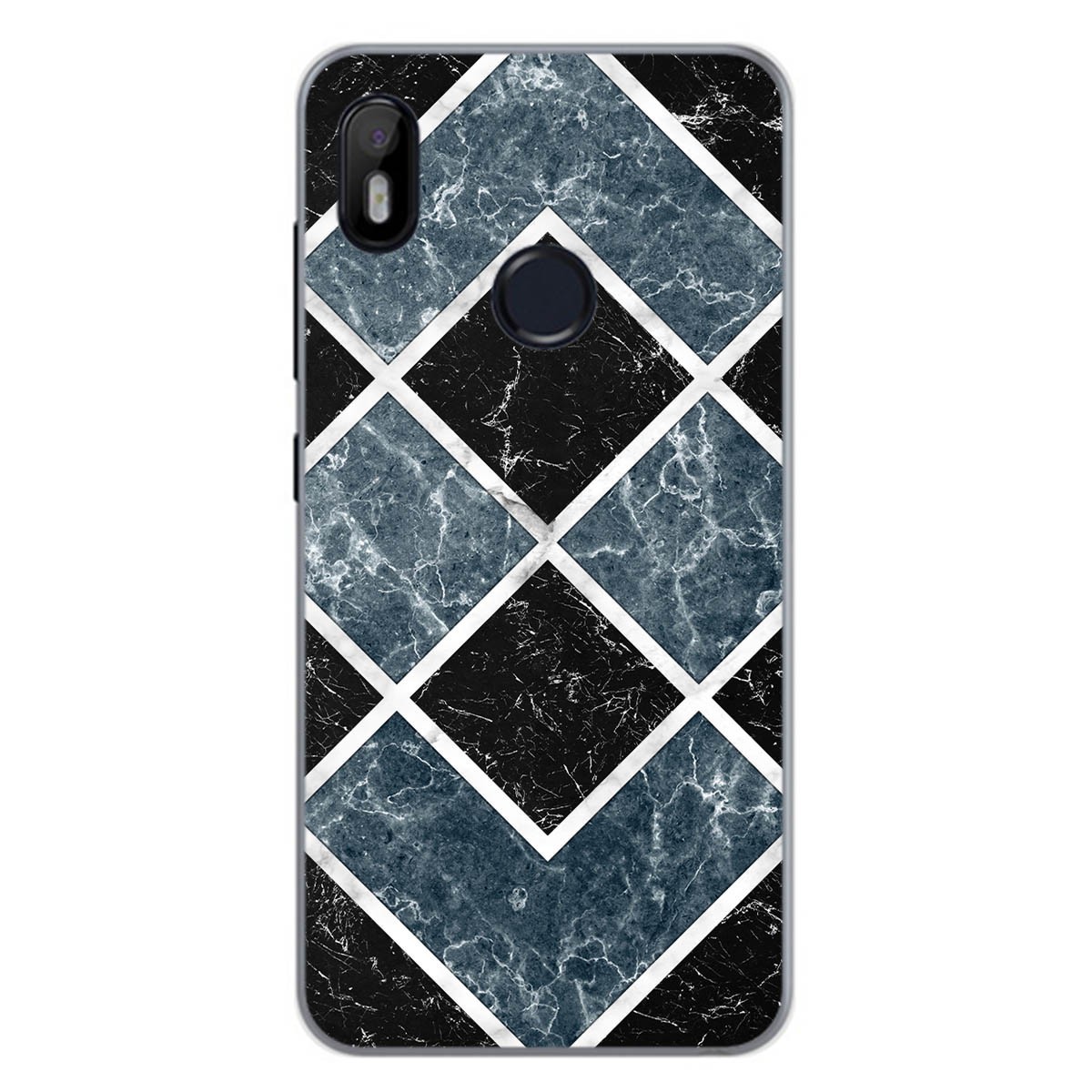 Funda Gel Tpu para Bq Aquaris C diseño Mármol 06 Dibujos