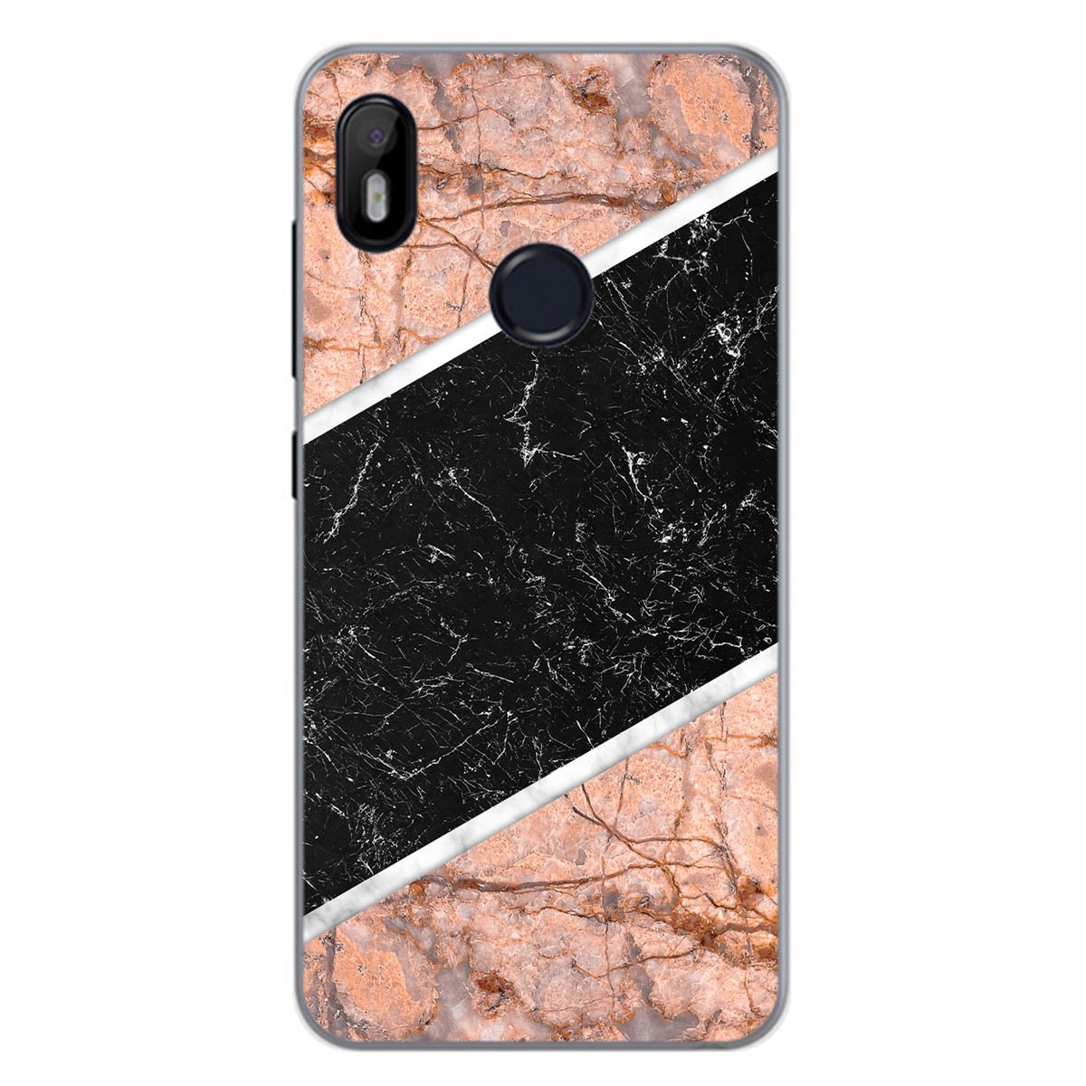 Funda Gel Tpu para Bq Aquaris C diseño Mármol 07 Dibujos