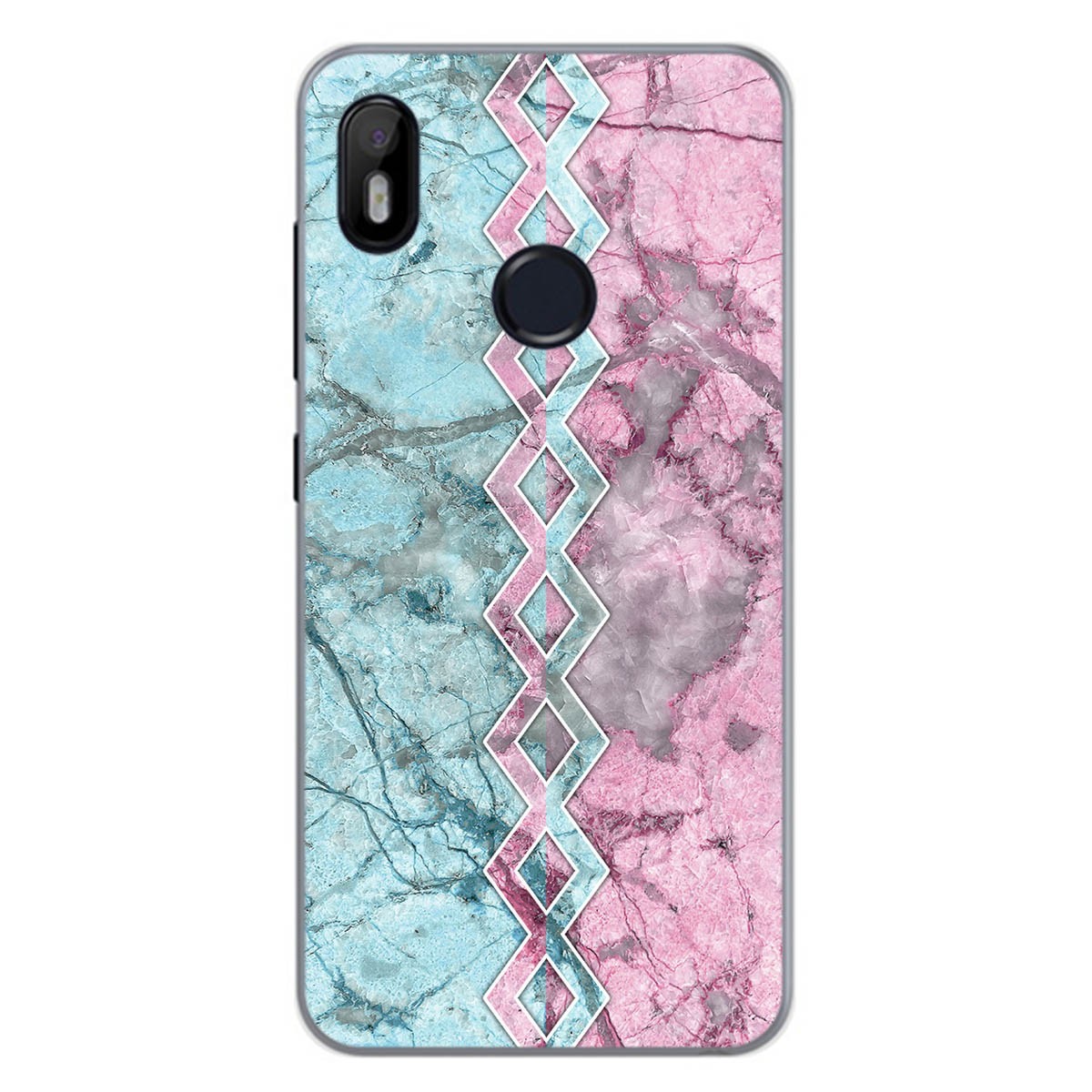 Funda Gel Tpu para Bq Aquaris C diseño Mármol 08 Dibujos