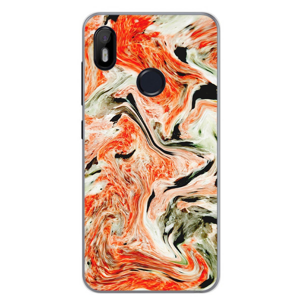 Funda Gel Tpu para Bq Aquaris C diseño Mármol 12 Dibujos