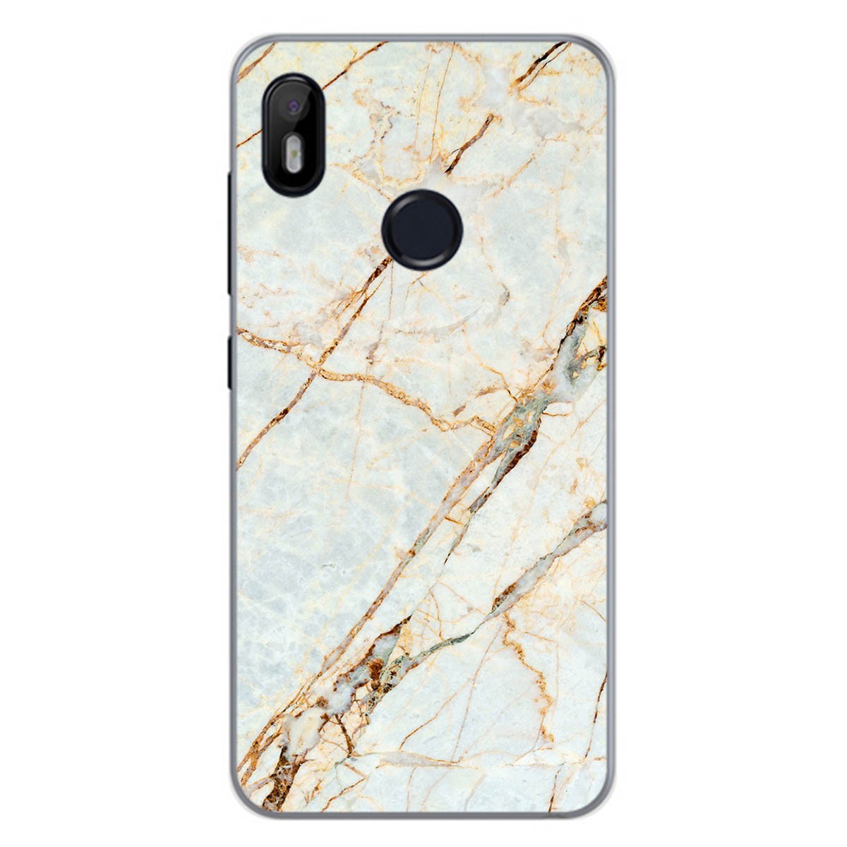 Funda Gel Tpu para Bq Aquaris C diseño Mármol 13 Dibujos