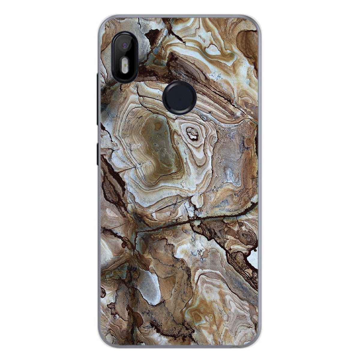 Funda Gel Tpu para Bq Aquaris C diseño Mármol 14 Dibujos