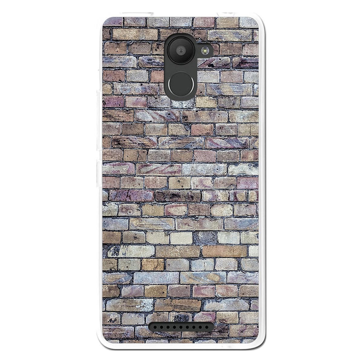Funda Gel Tpu para Bq Aquaris U Plus diseño Ladrillo 02 Dibujos