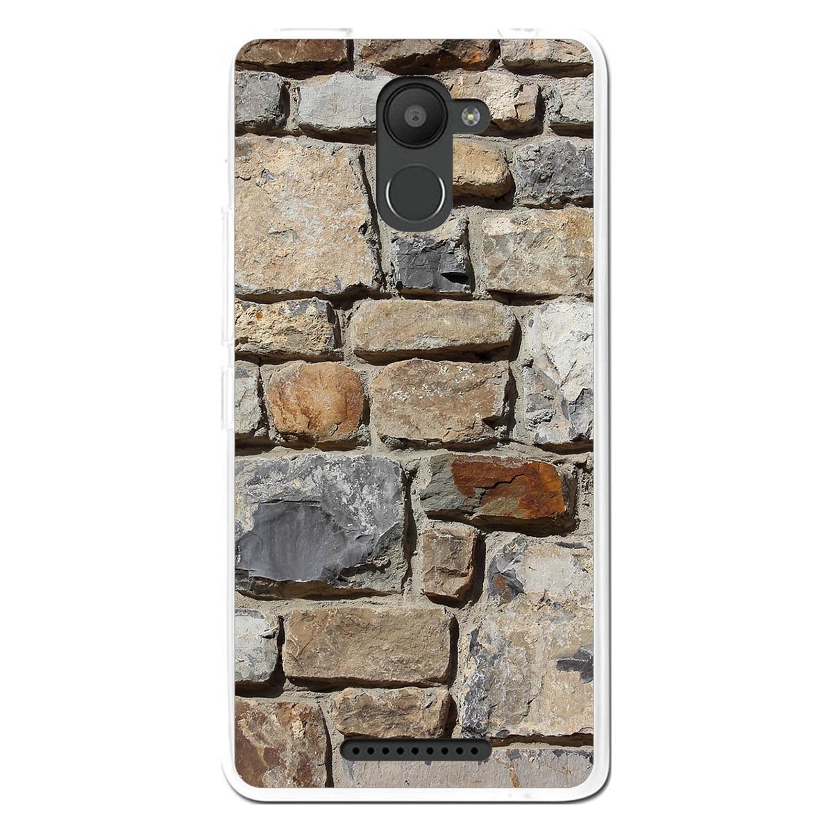 Funda Gel Tpu para Bq Aquaris U Plus diseño Ladrillo 03 Dibujos