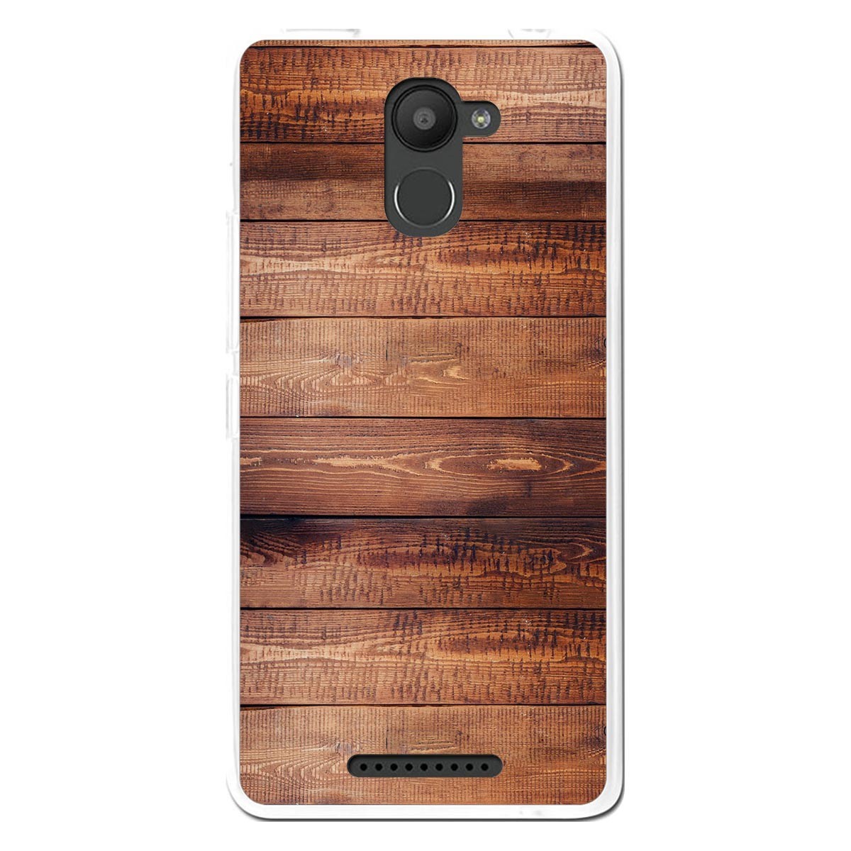 Funda Gel Tpu para Bq Aquaris U Plus diseño Madera 02 Dibujos