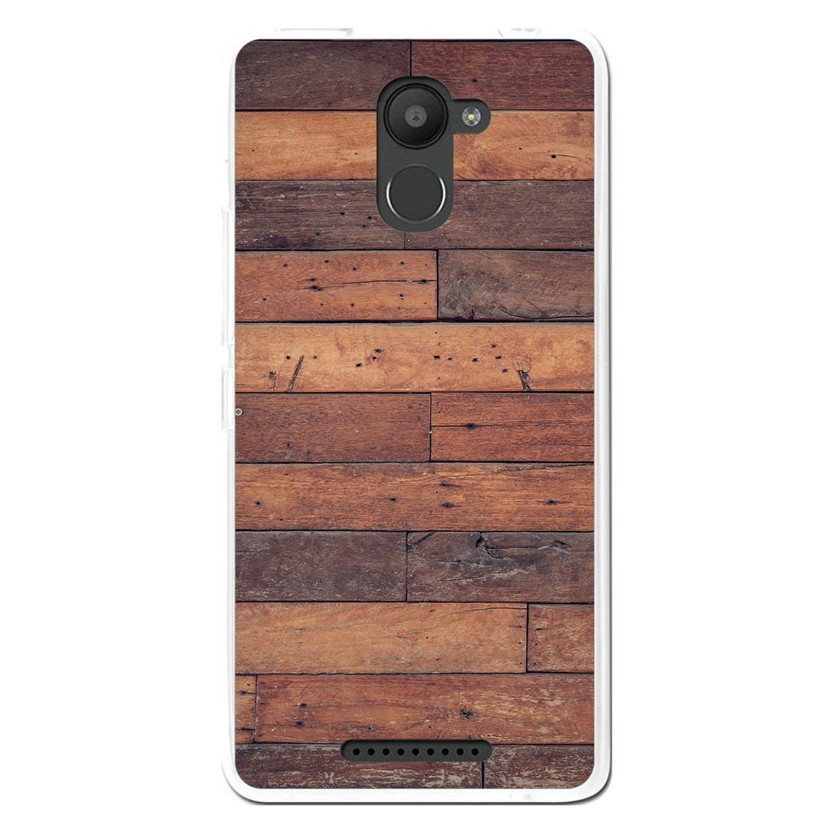 Funda Gel Tpu para Bq Aquaris U Plus diseño Madera 03 Dibujos