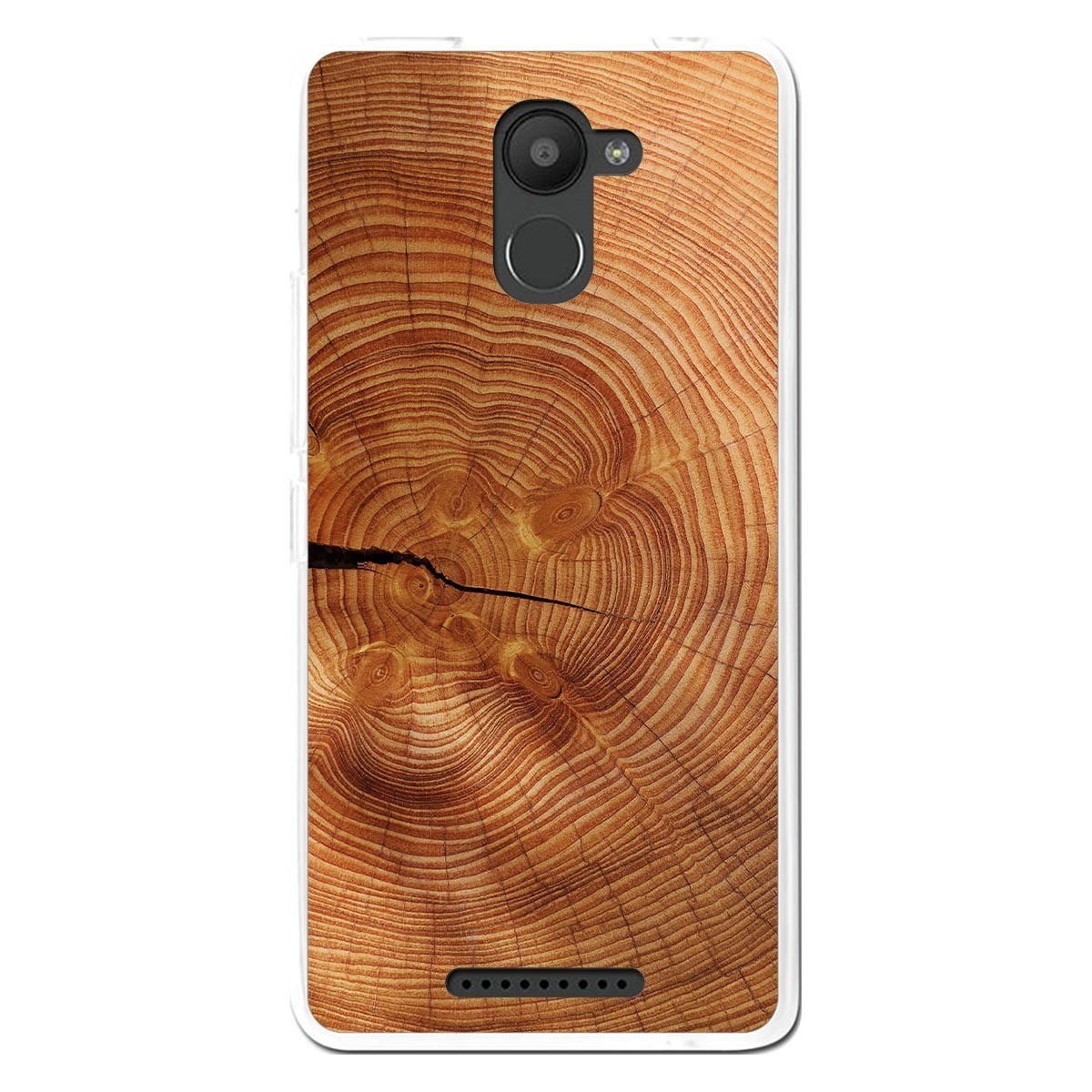 Funda Gel Tpu para Bq Aquaris U Plus diseño Madera 04 Dibujos