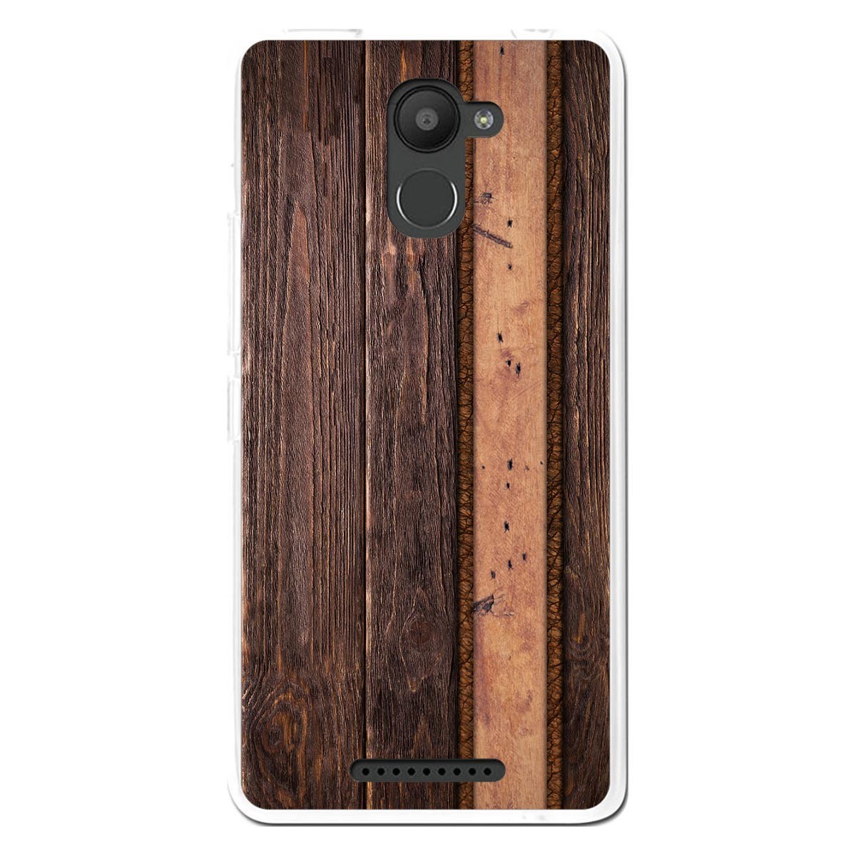 Funda Gel Tpu para Bq Aquaris U Plus diseño Madera 05 Dibujos