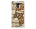 Funda Gel Tpu para Bq Aquaris U Plus diseño Madera 07 Dibujos