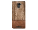 Funda Gel Tpu para Bq Aquaris U Plus diseño Madera 09 Dibujos