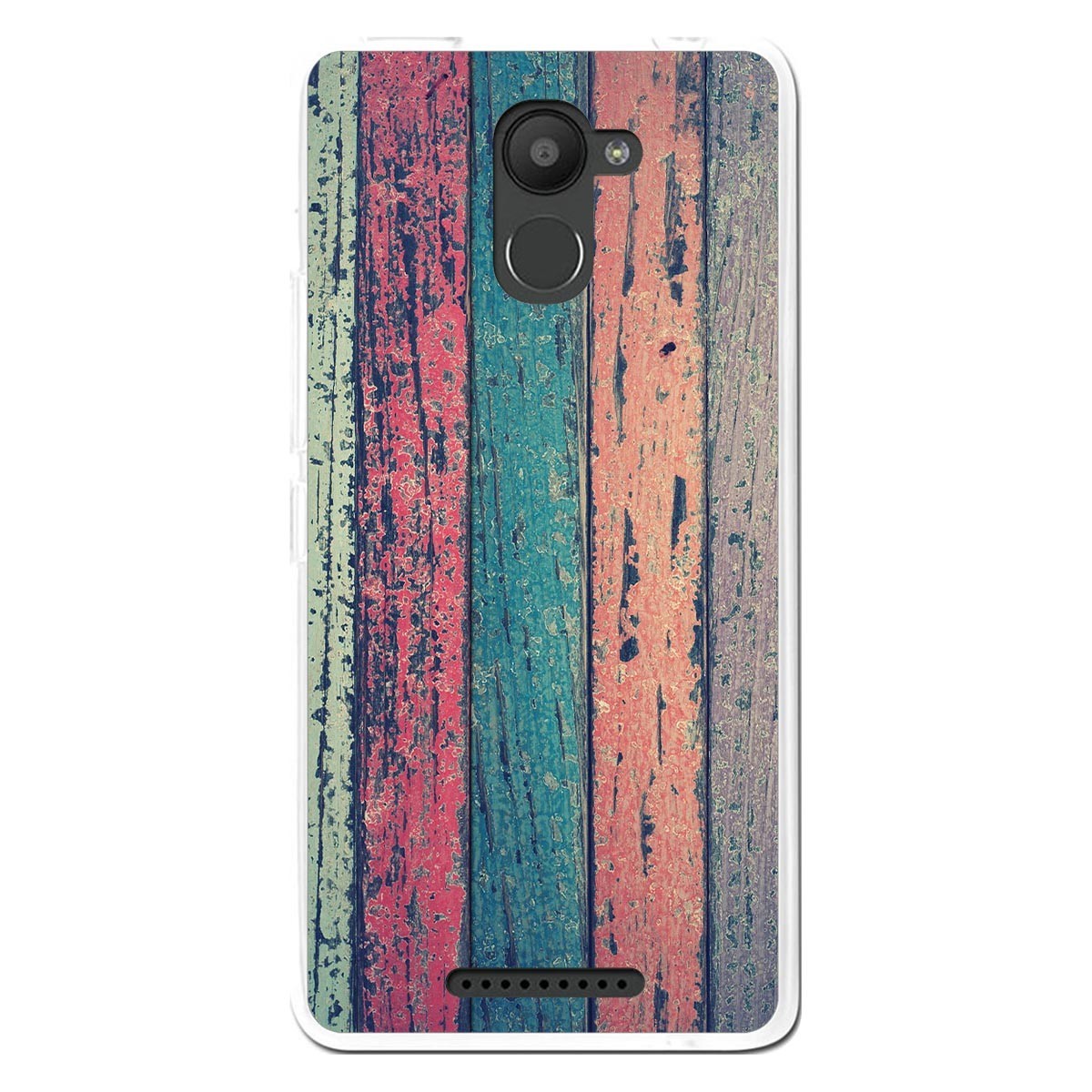 Funda Gel Tpu para Bq Aquaris U Plus diseño Madera 10 Dibujos