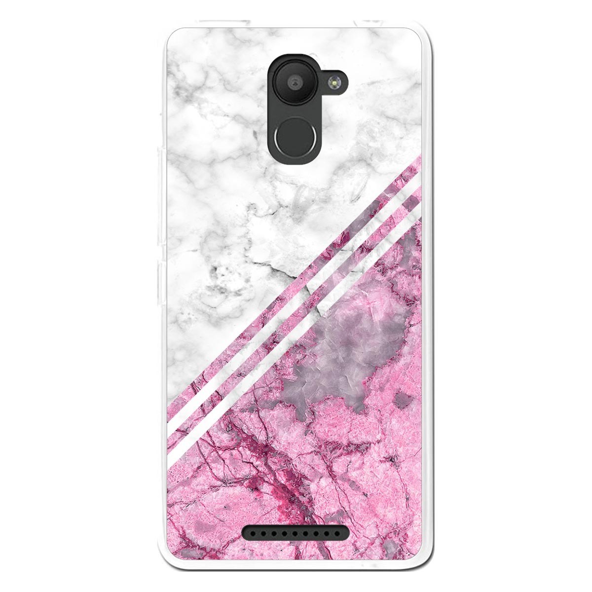 Funda Gel Tpu para Bq Aquaris U Plus diseño Mármol 03 Dibujos