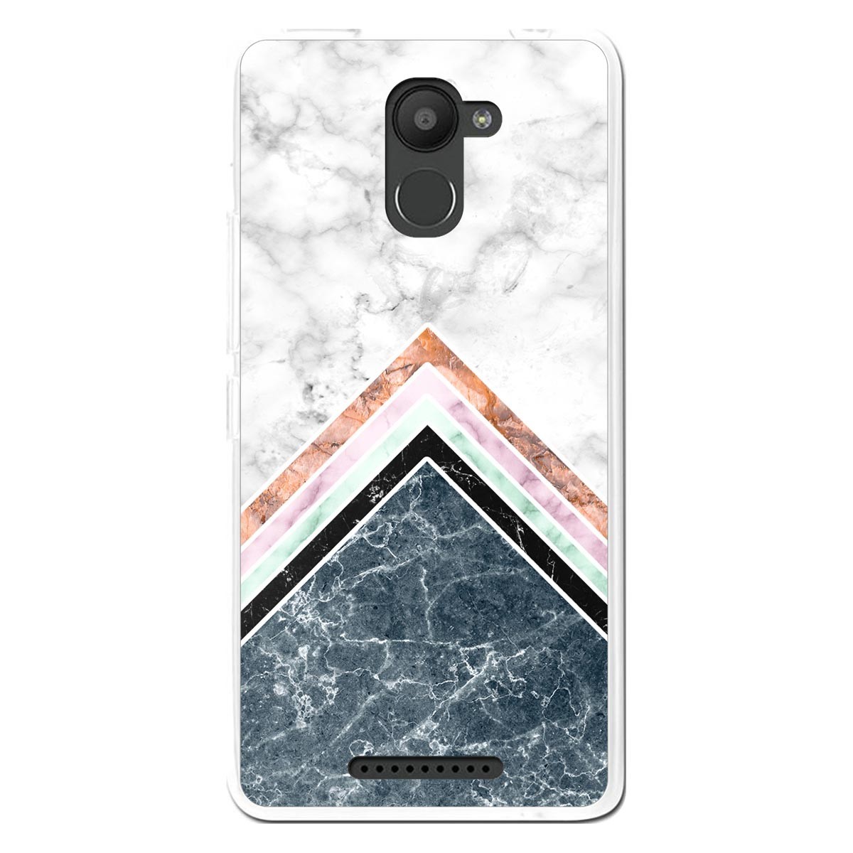 Funda Gel Tpu para Bq Aquaris U Plus diseño Mármol 05 Dibujos
