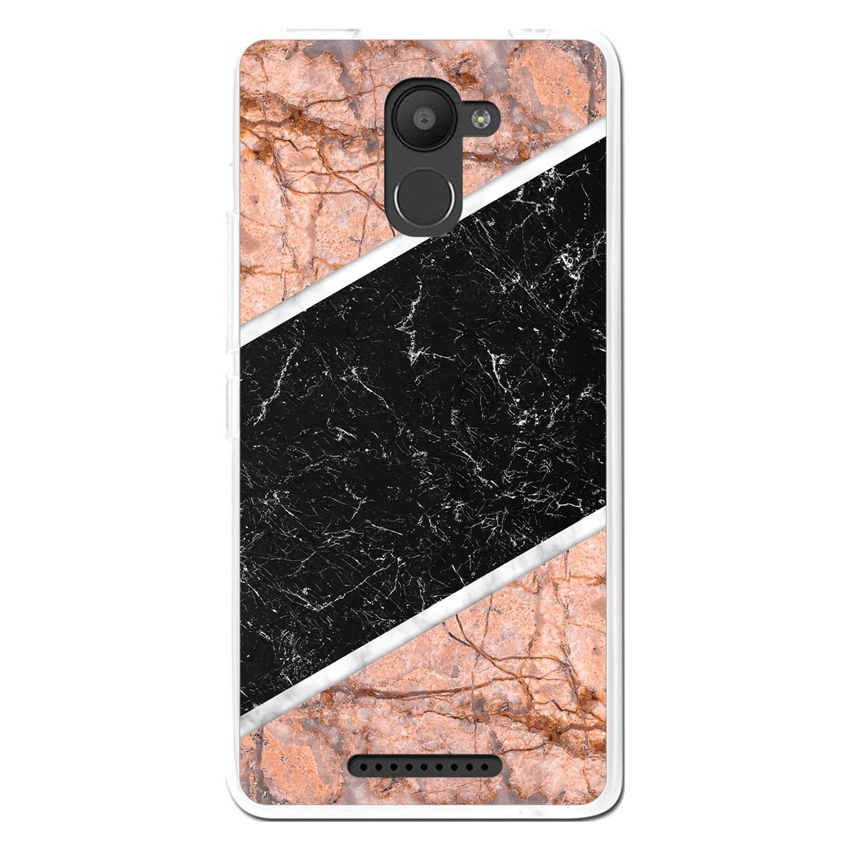 Funda Gel Tpu para Bq Aquaris U Plus diseño Mármol 07 Dibujos