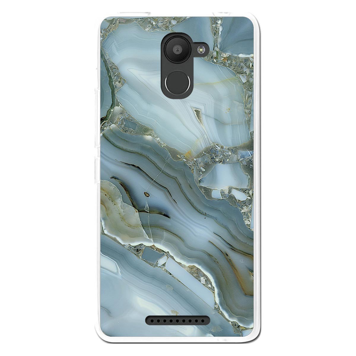 Funda Gel Tpu para Bq Aquaris U Plus diseño Mármol 09 Dibujos