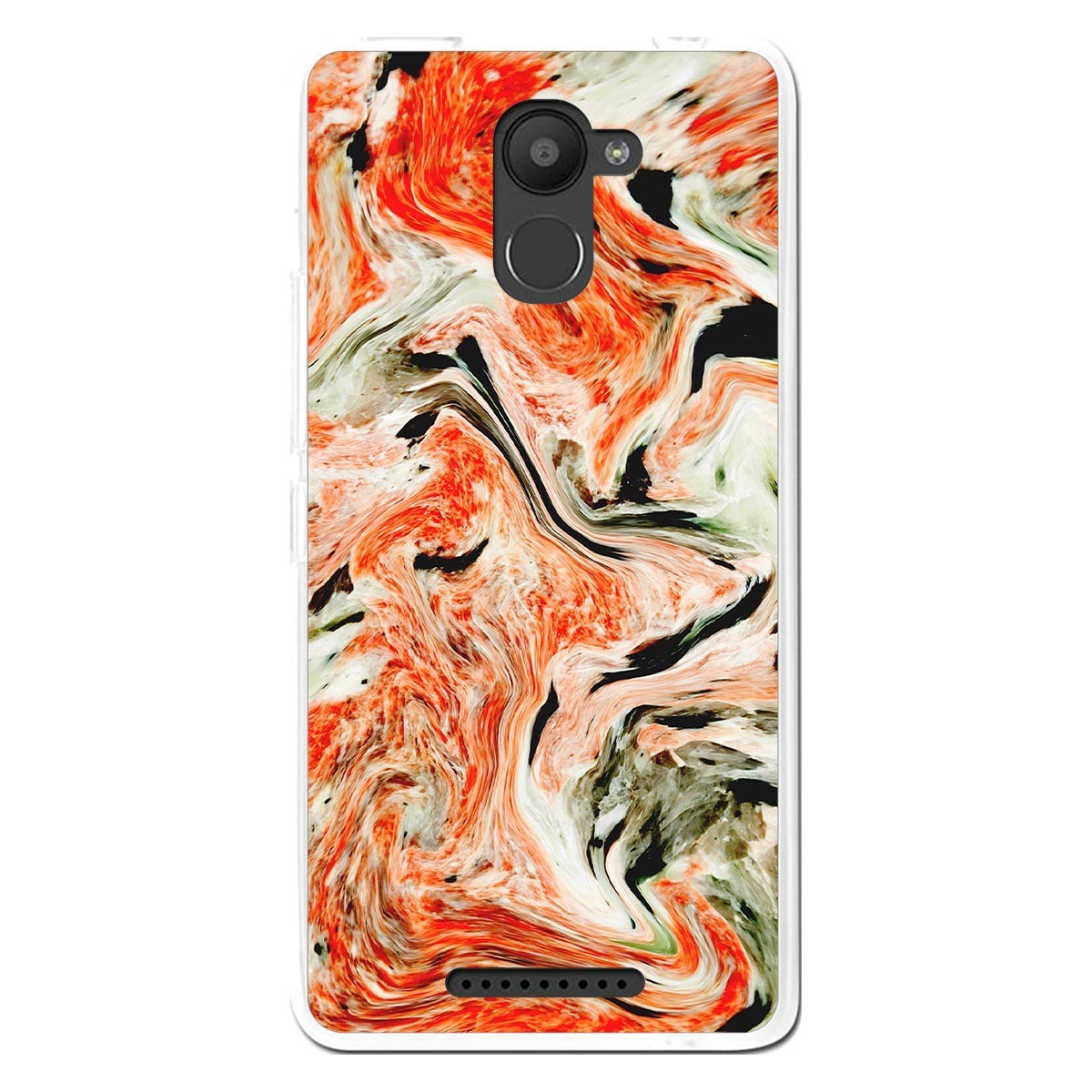 Funda Gel Tpu para Bq Aquaris U Plus diseño Mármol 12 Dibujos