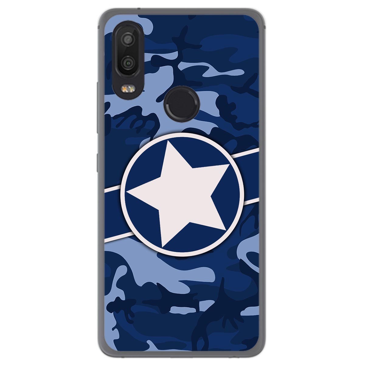 Funda Gel Tpu para Bq Aquaris X2 / X2 Pro diseño Camuflaje 03 Dibujos