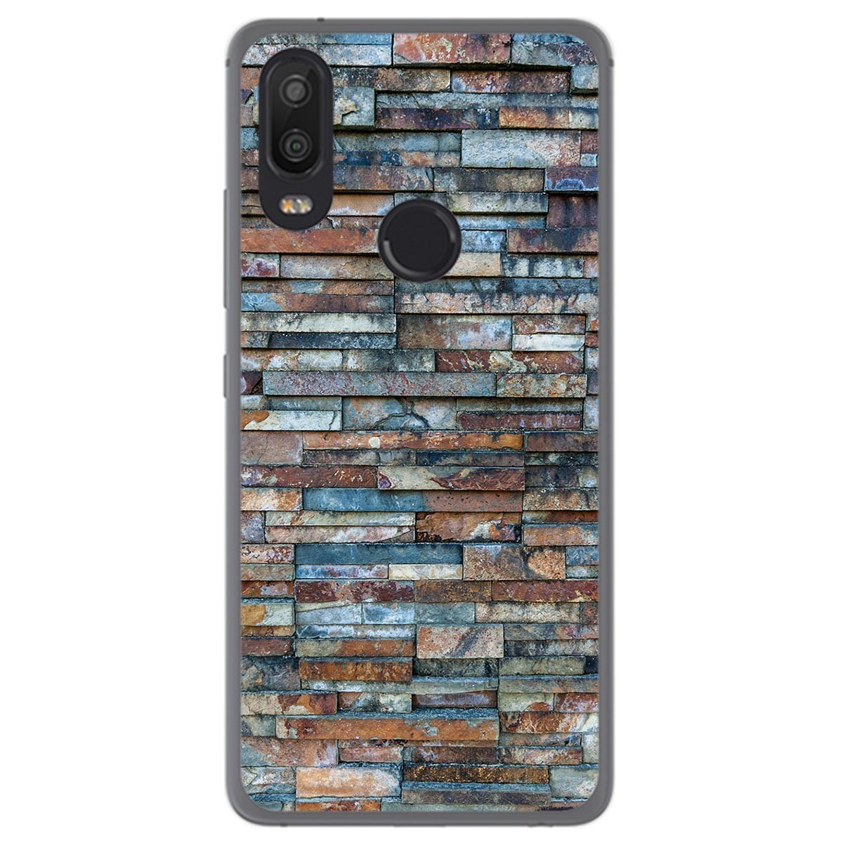 Funda Gel Tpu para Bq Aquaris X2 / X2 Pro diseño Ladrillo 05 Dibujos