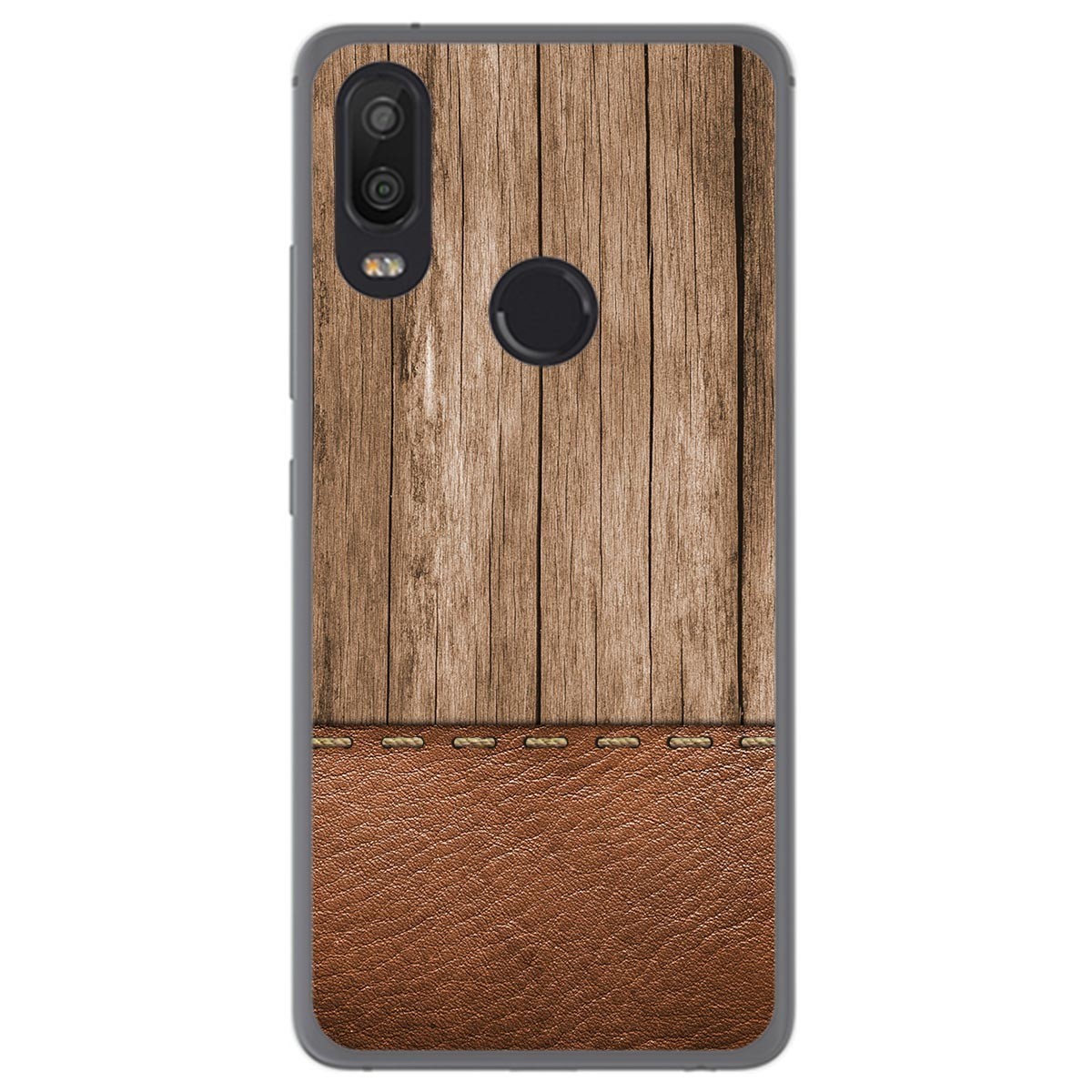 Funda Gel Tpu para Bq Aquaris X2 / X2 Pro diseño Madera 09 Dibujos