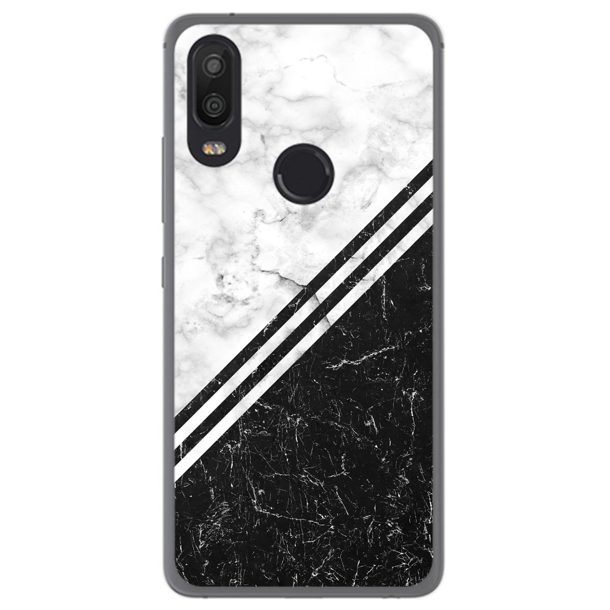 Funda Gel Tpu para Bq Aquaris X2 / X2 Pro diseño Mármol 01 Dibujos