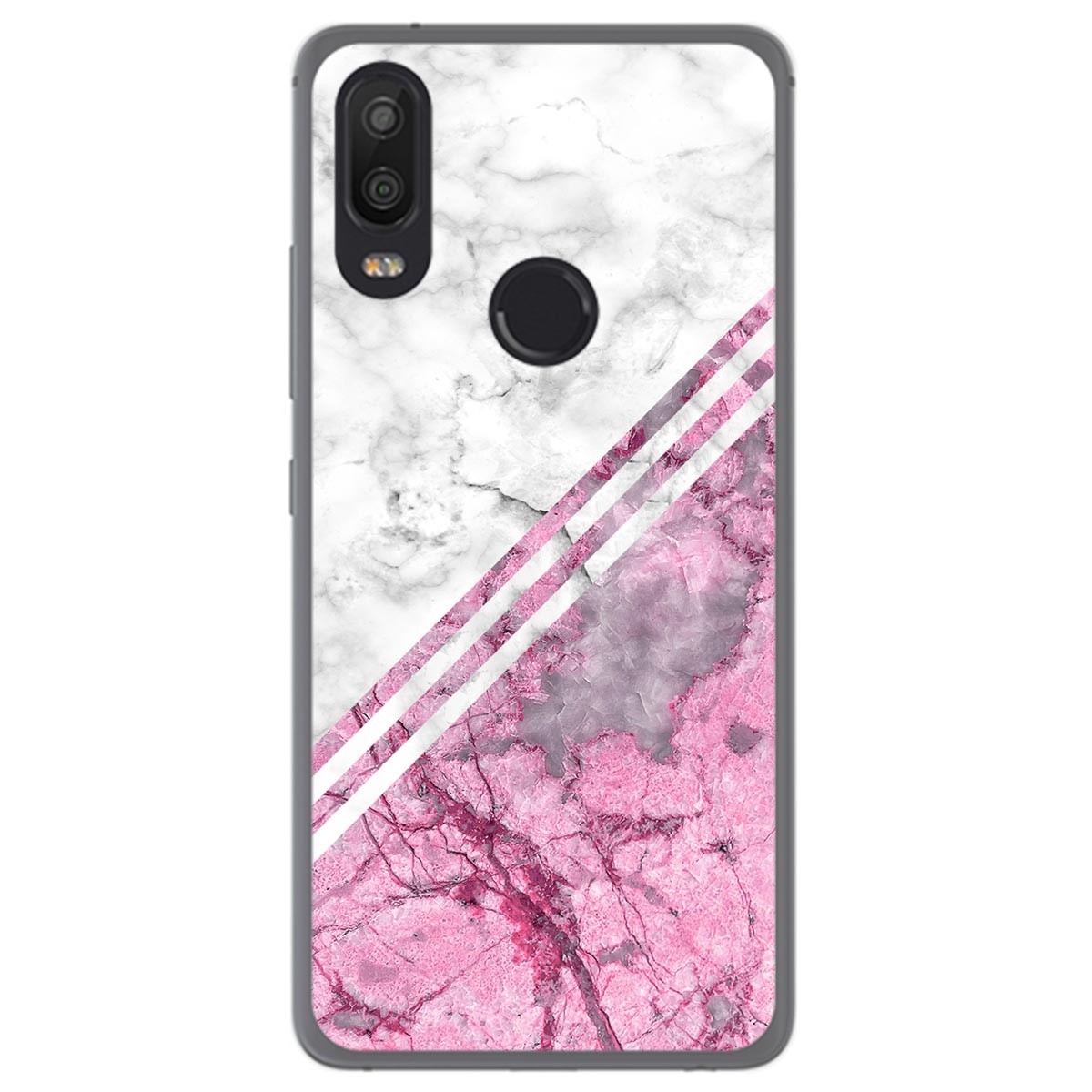 Funda Gel Tpu para Bq Aquaris X2 / X2 Pro diseño Mármol 03 Dibujos