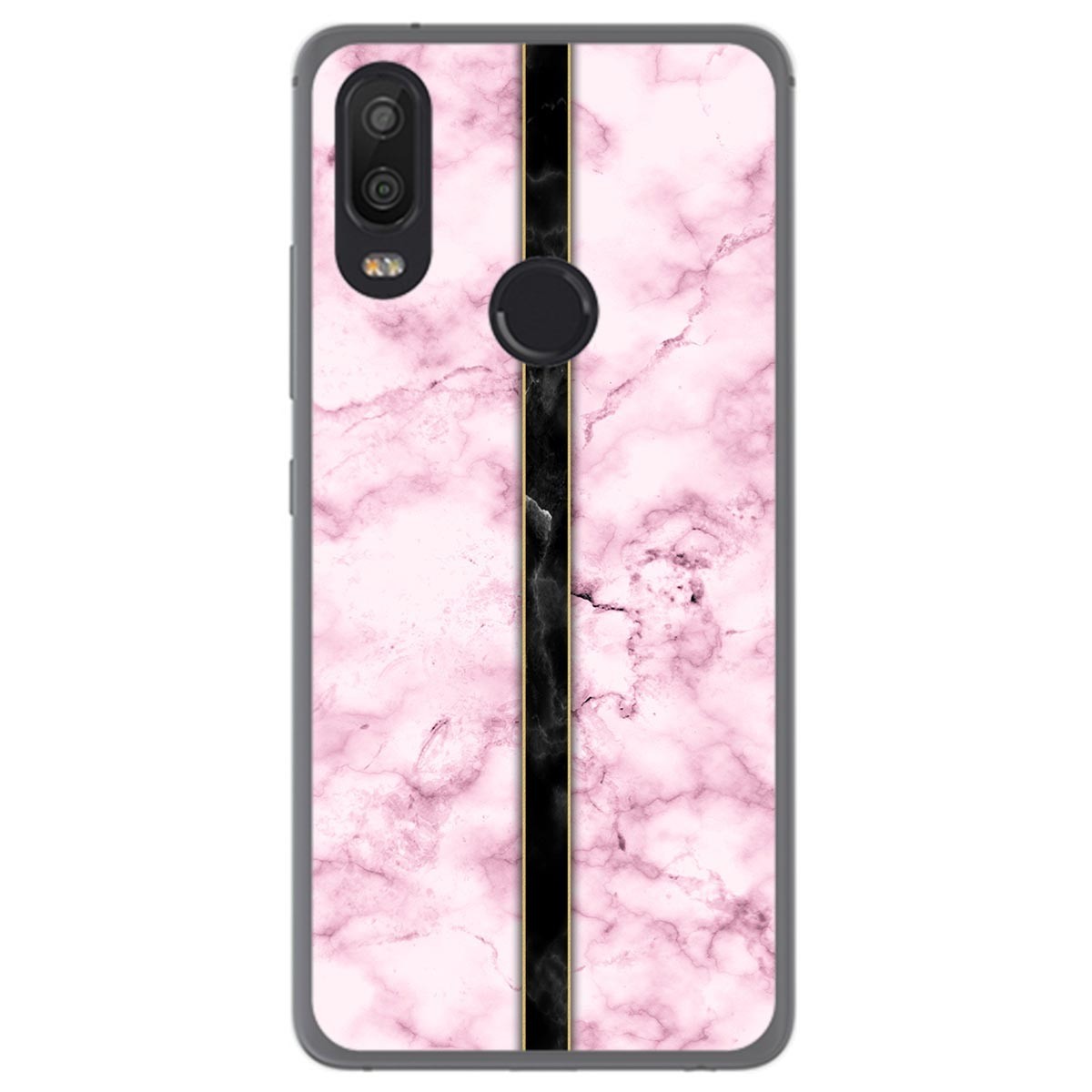 Funda Gel Tpu para Bq Aquaris X2 / X2 Pro diseño Mármol 04 Dibujos