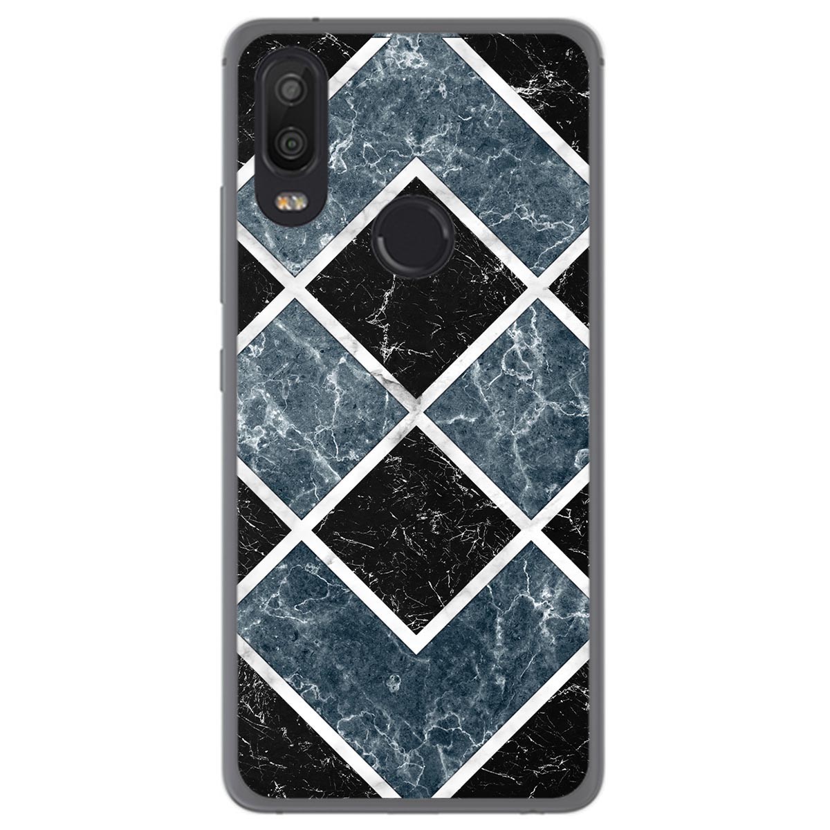 Funda Gel Tpu para Bq Aquaris X2 / X2 Pro diseño Mármol 06 Dibujos