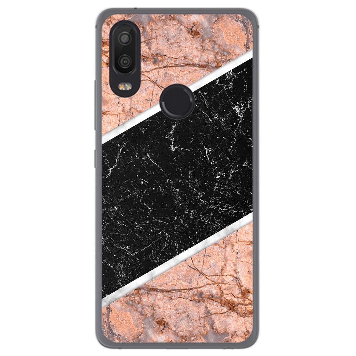 Funda Gel Tpu para Bq Aquaris X2 / X2 Pro diseño Mármol 07 Dibujos