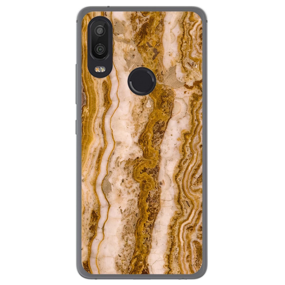Funda Gel Tpu para Bq Aquaris X2 / X2 Pro diseño Mármol 10 Dibujos