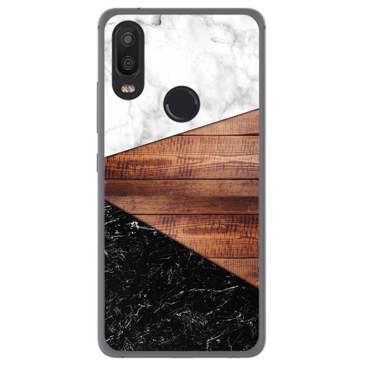Funda Gel Tpu para Bq Aquaris X2 / X2 Pro diseño Mármol 11 Dibujos