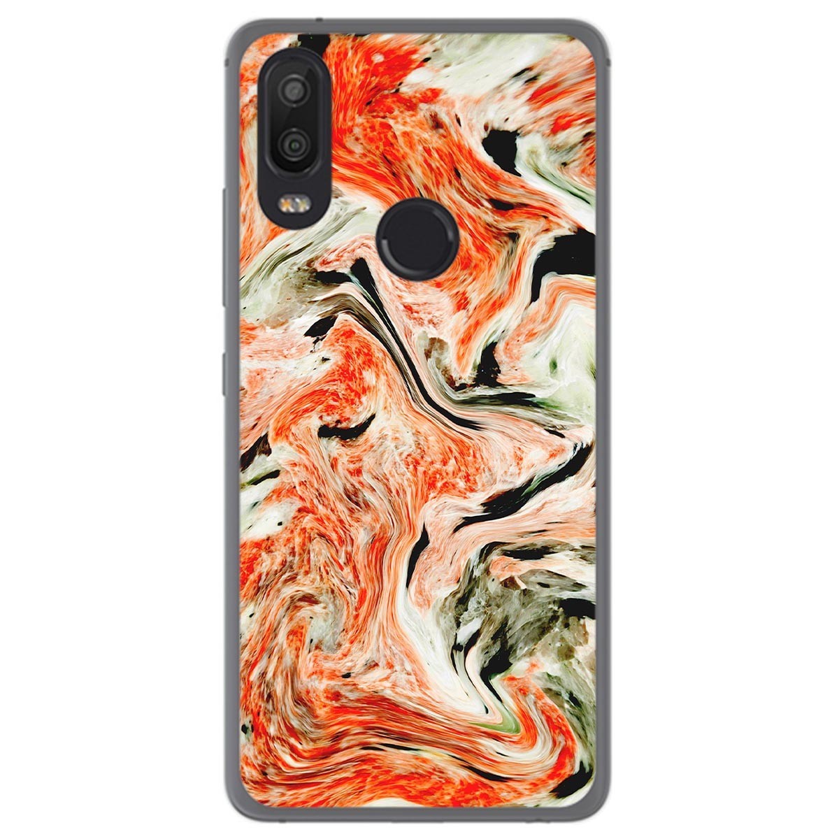 Funda Gel Tpu para Bq Aquaris X2 / X2 Pro diseño Mármol 12 Dibujos