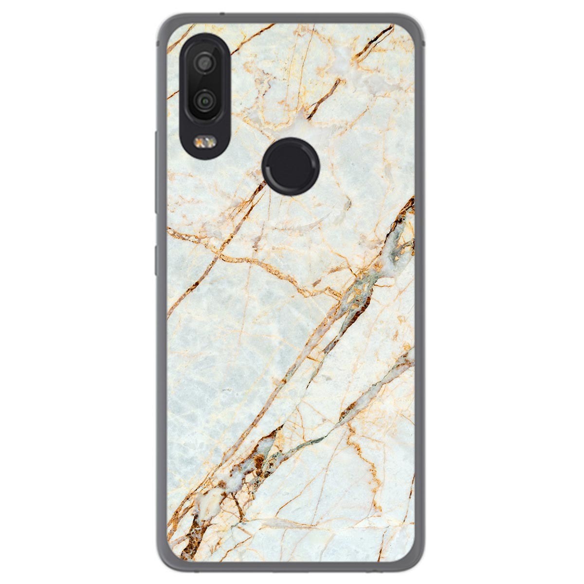 Funda Gel Tpu para Bq Aquaris X2 / X2 Pro diseño Mármol 13 Dibujos