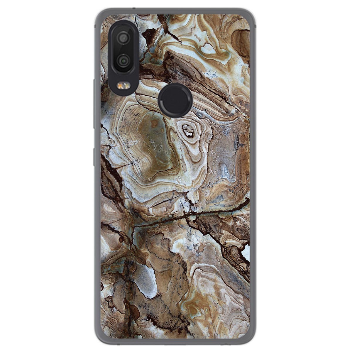 Funda Gel Tpu para Bq Aquaris X2 / X2 Pro diseño Mármol 14 Dibujos