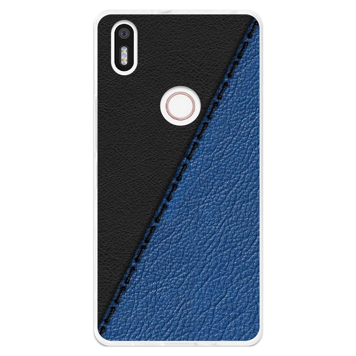 Funda Gel Tpu para Bq Aquaris X5 Plus diseño Cuero 02 Dibujos