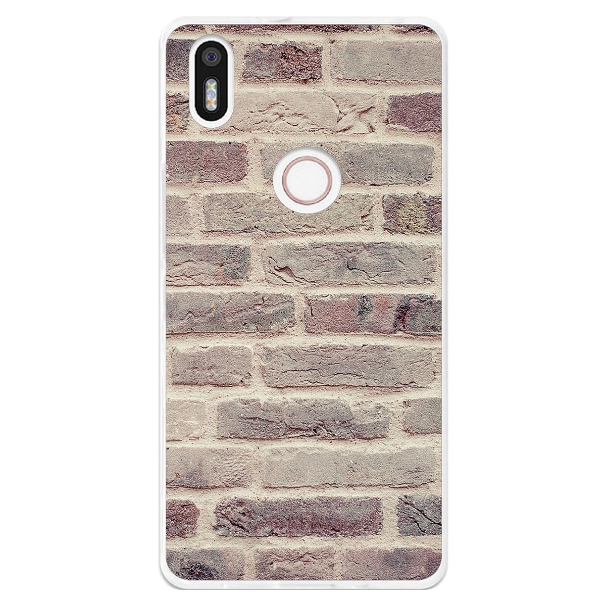 Funda Gel Tpu para Bq Aquaris X5 Plus diseño Ladrillo 01 Dibujos
