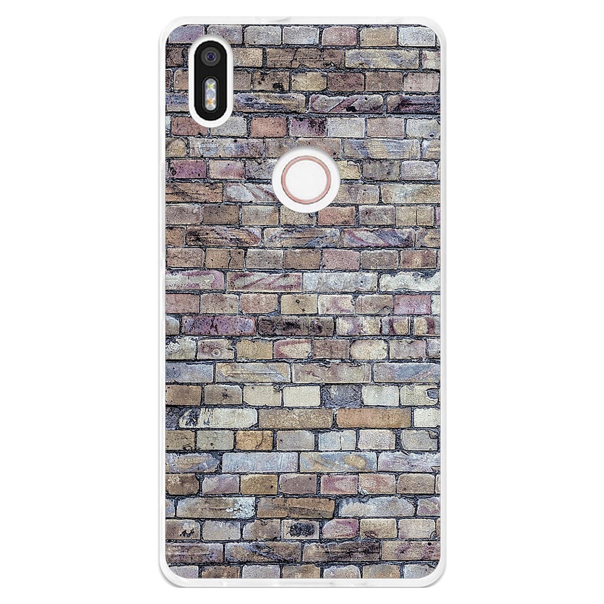 Funda Gel Tpu para Bq Aquaris X5 Plus diseño Ladrillo 02 Dibujos