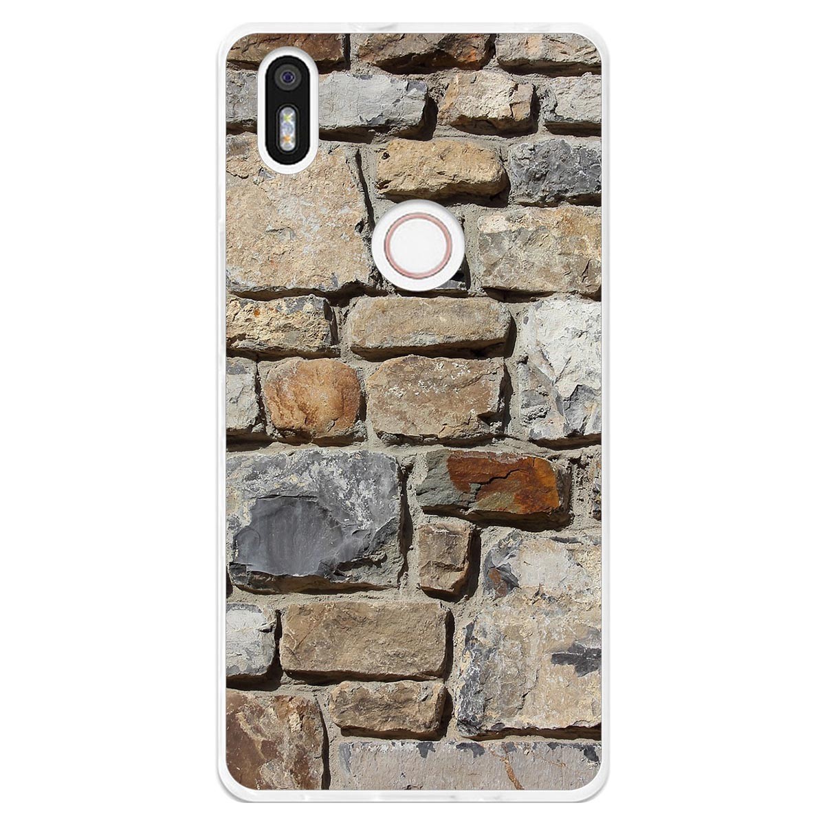 Funda Gel Tpu para Bq Aquaris X5 Plus diseño Ladrillo 03 Dibujos