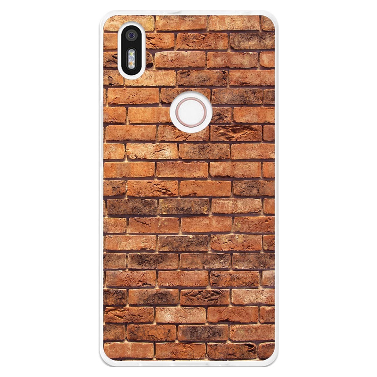 Funda Gel Tpu para Bq Aquaris X5 Plus diseño Ladrillo 04 Dibujos