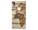 Funda Gel Tpu para Bq Aquaris X5 Plus diseño Madera 07 Dibujos