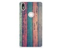 Funda Gel Tpu para Bq Aquaris X5 Plus diseño Madera 10 Dibujos
