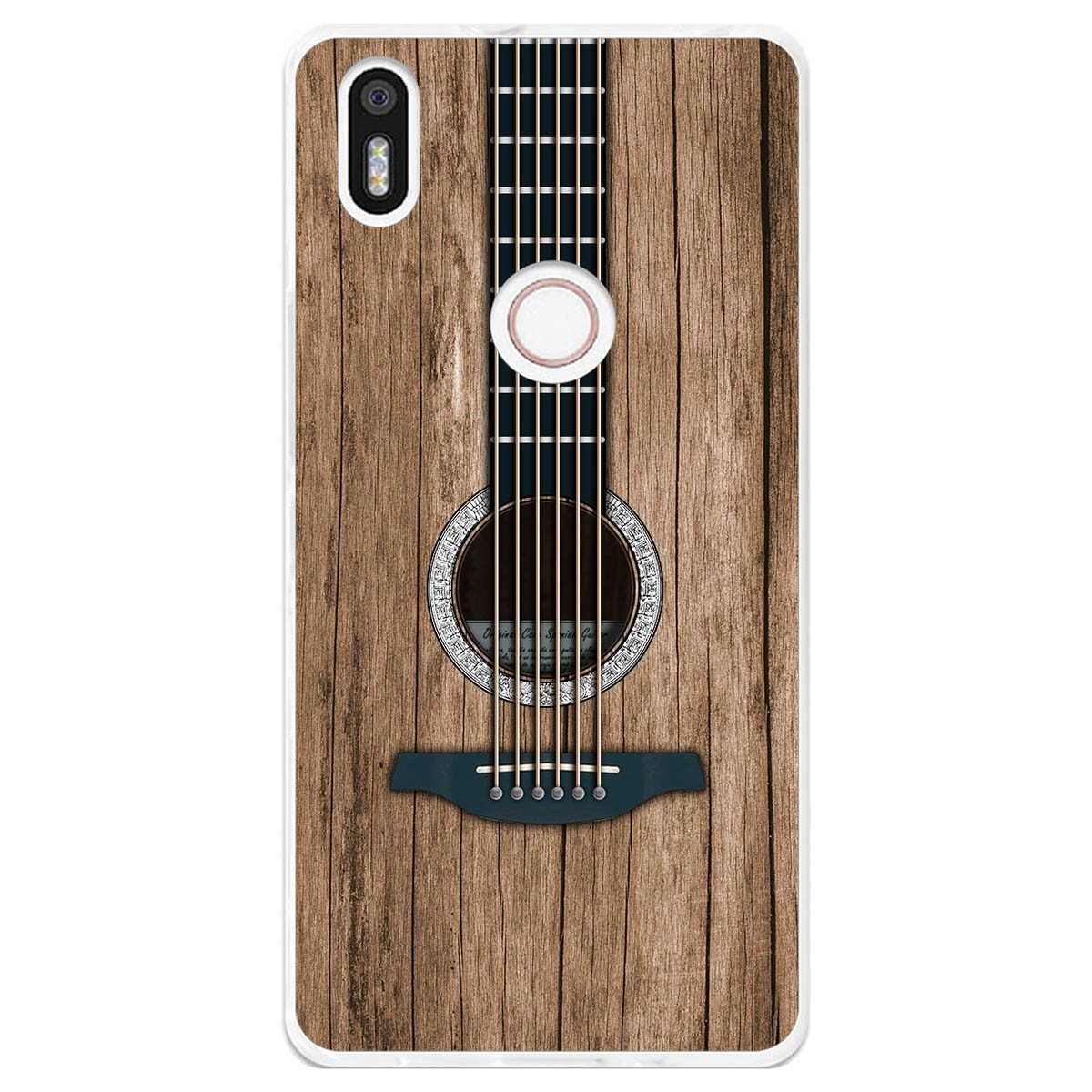 Funda Gel Tpu para Bq Aquaris X5 Plus diseño Madera 11 Dibujos