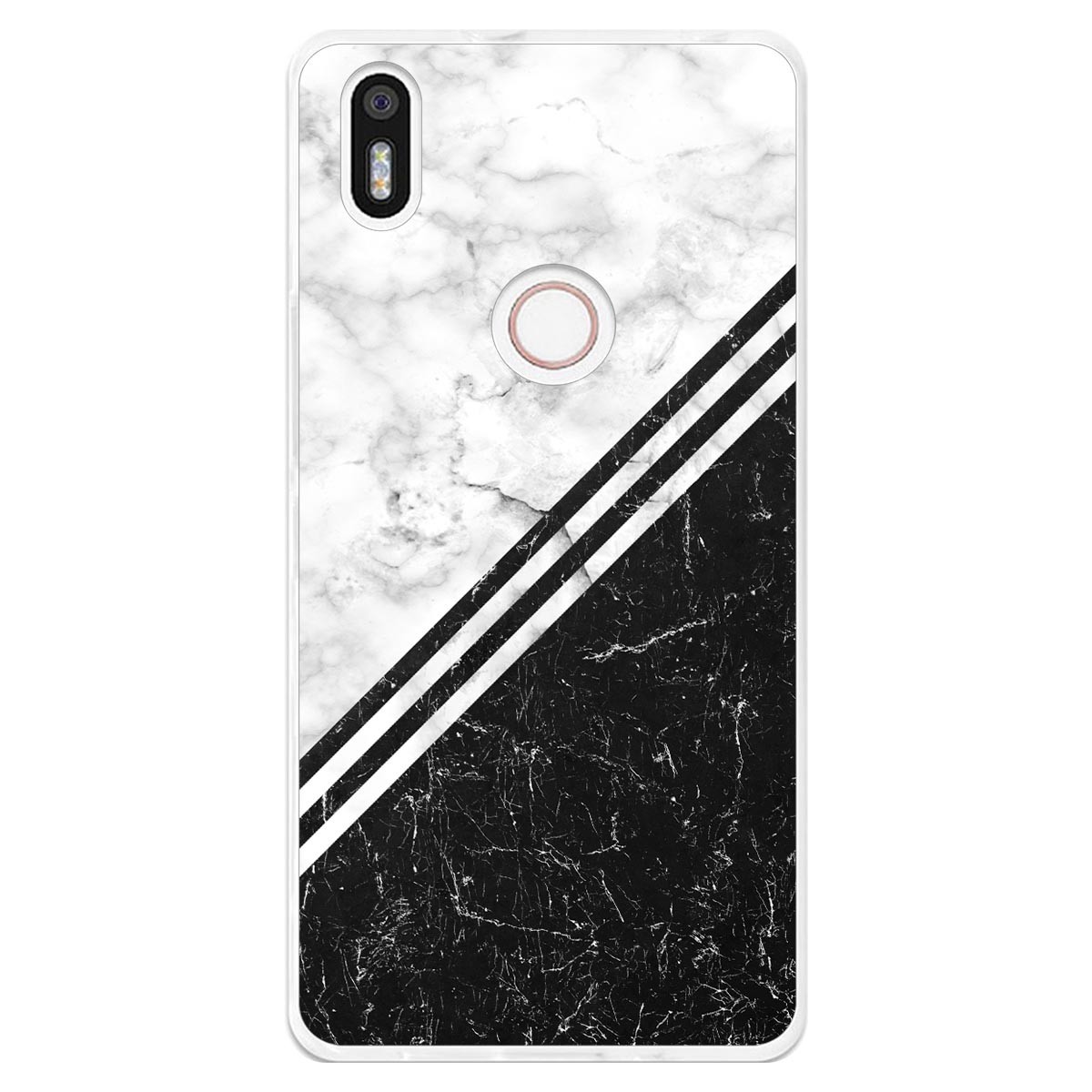 Funda Gel Tpu para Bq Aquaris X5 Plus diseño Mármol 01 Dibujos