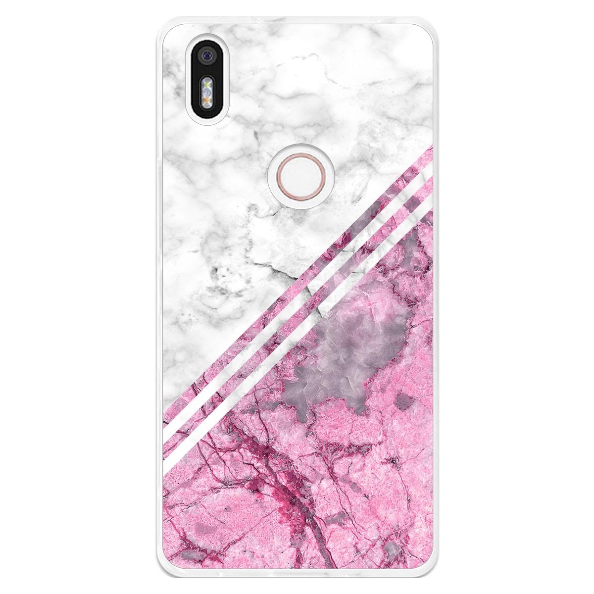 Funda Gel Tpu para Bq Aquaris X5 Plus diseño Mármol 03 Dibujos