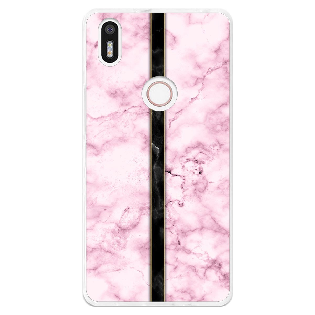 Funda Gel Tpu para Bq Aquaris X5 Plus diseño Mármol 04 Dibujos