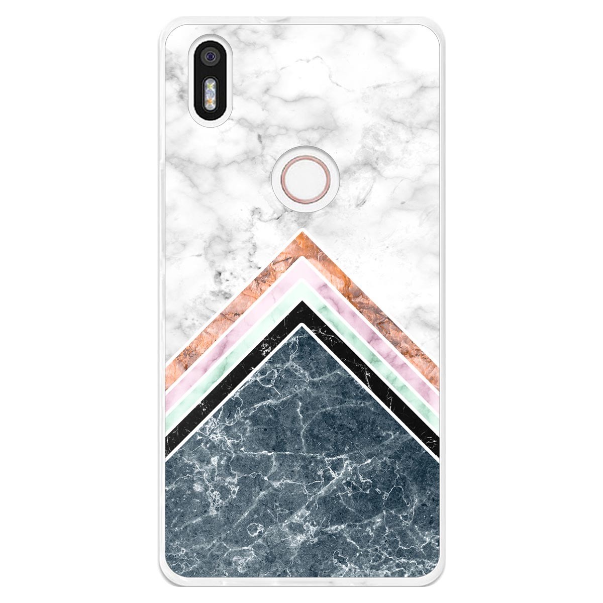 Funda Gel Tpu para Bq Aquaris X5 Plus diseño Mármol 05 Dibujos