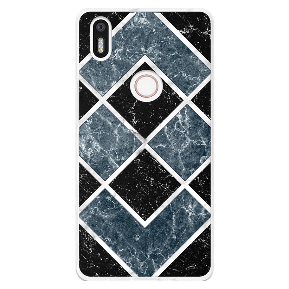 Funda Gel Tpu para Bq Aquaris X5 Plus diseño Mármol 06 Dibujos