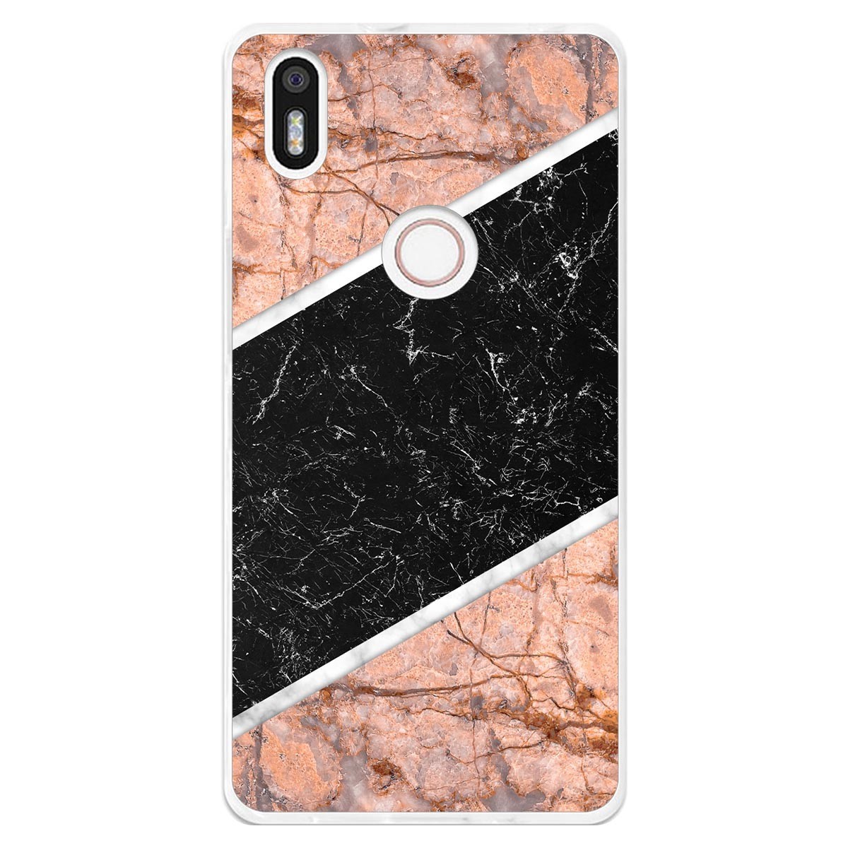 Funda Gel Tpu para Bq Aquaris X5 Plus diseño Mármol 07 Dibujos