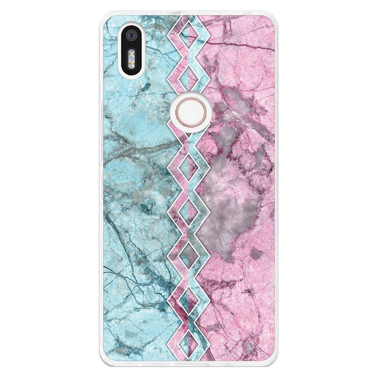 Funda Gel Tpu para Bq Aquaris X5 Plus diseño Mármol 08 Dibujos